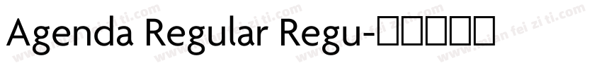 Agenda Regular Regu字体转换